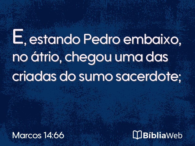 Marcos 14:66 em imagem para compartilhar