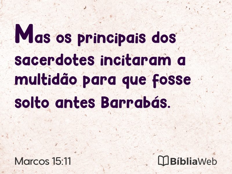 Marcos 15:11 em imagem para compartilhar