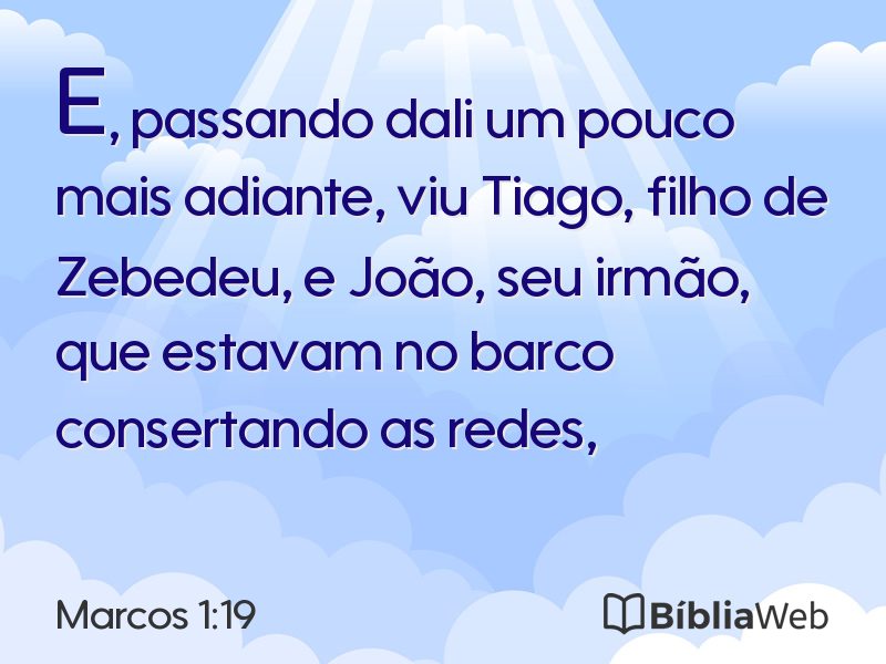 Marcos 1:19 em imagem para compartilhar