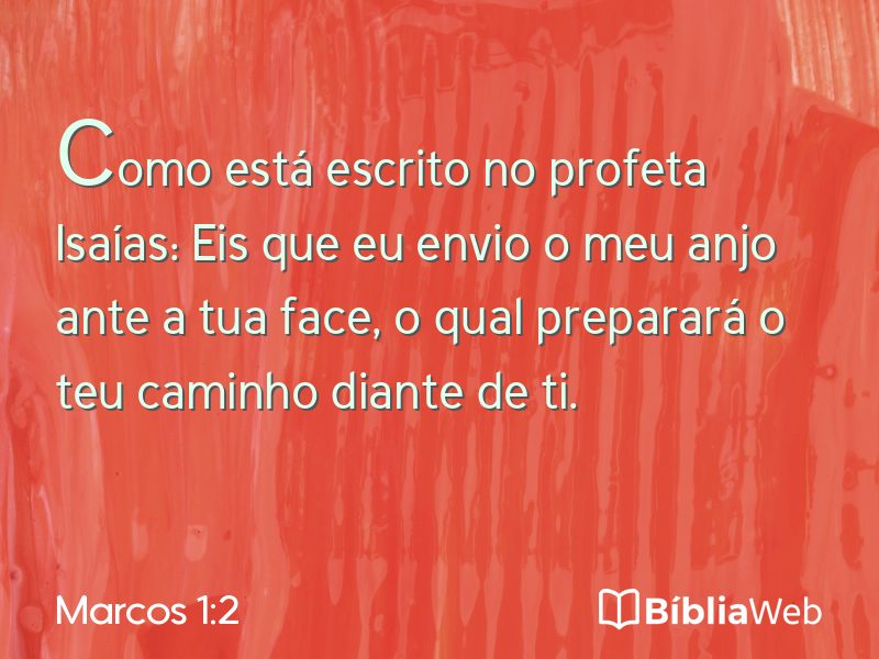 Marcos 1:2 em imagem para compartilhar
