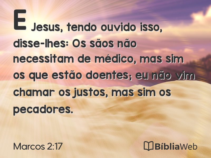Marcos 2:17 em imagem para compartilhar