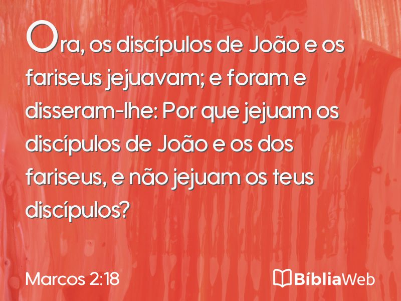 Marcos 2:18 em imagem para compartilhar