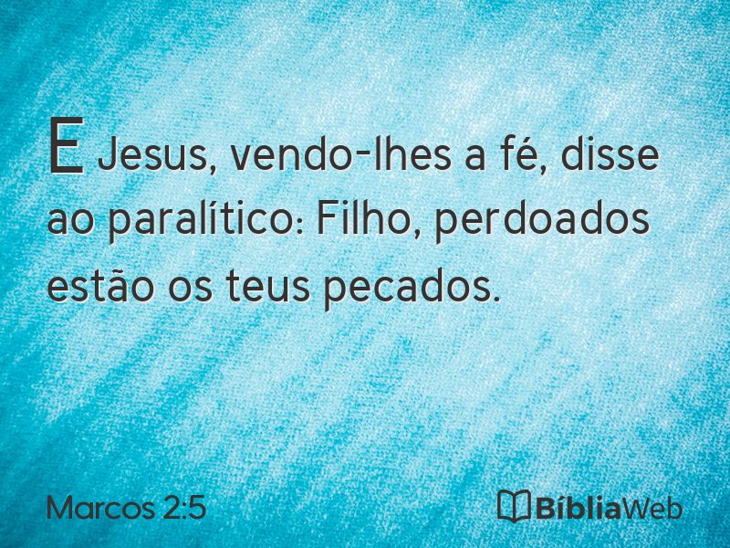 Marcos 2:5 em imagem para compartilhar
