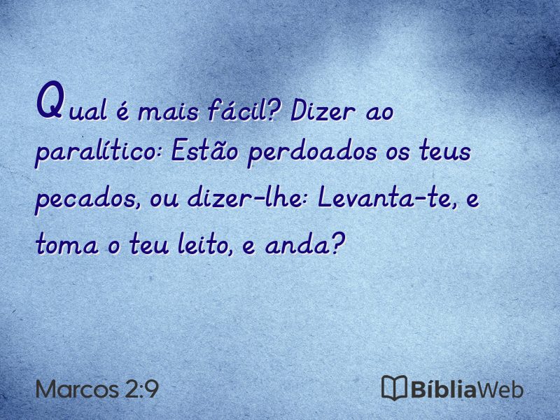 Marcos 2:9 em imagem para compartilhar