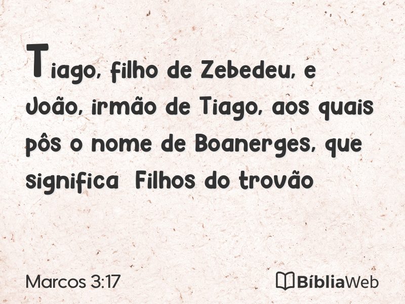 Marcos 3:17 em imagem para compartilhar