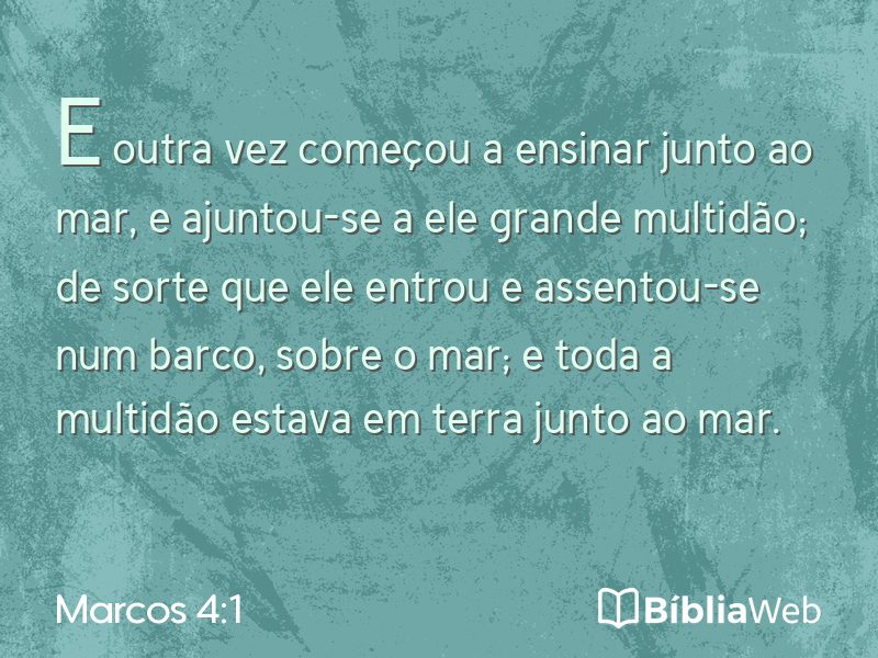Marcos 4:1 em imagem para compartilhar