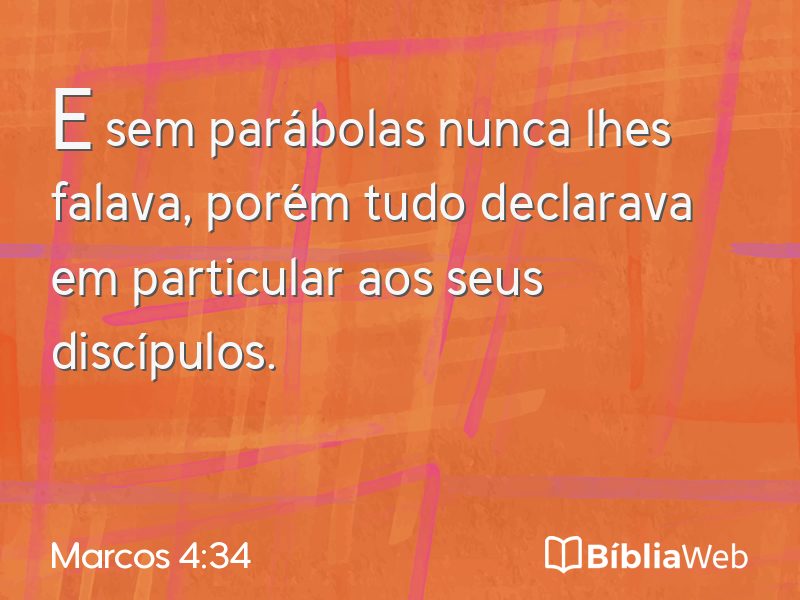 Marcos 4:34 em imagem para compartilhar
