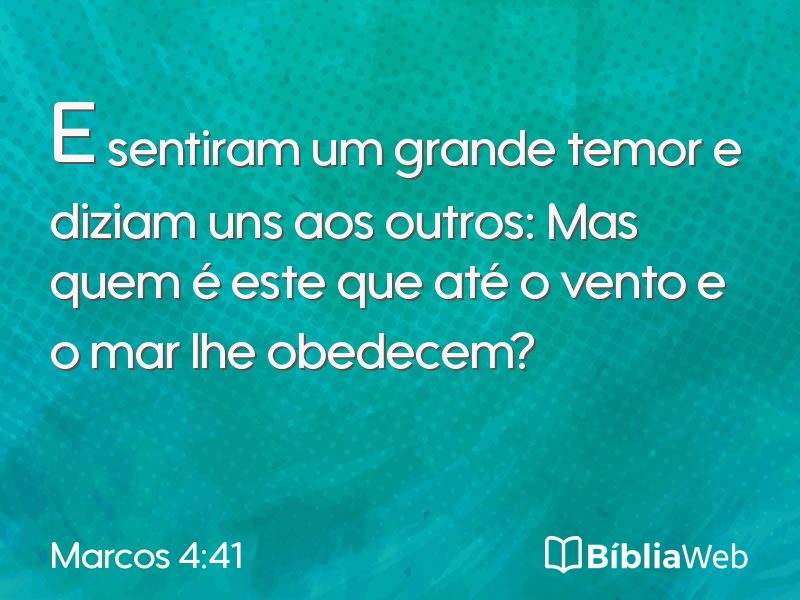 Marcos 4:41 em imagem para compartilhar