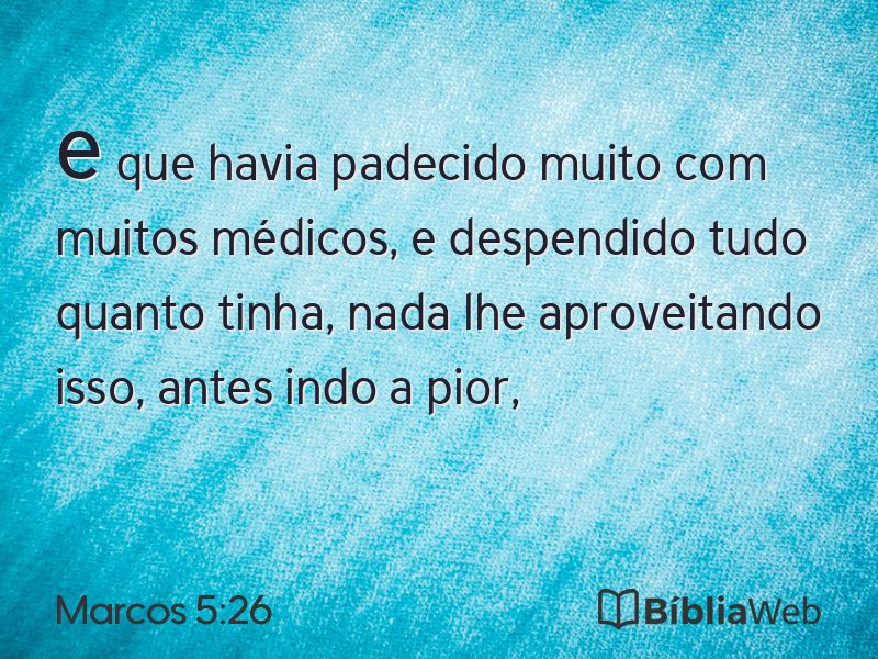 Marcos 5:26 em imagem para compartilhar