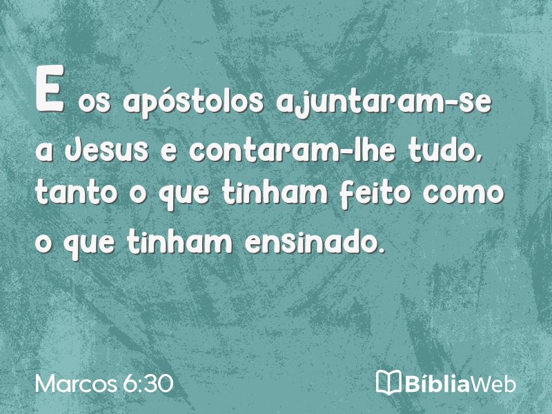 Marcos 6:30 em imagem para compartilhar