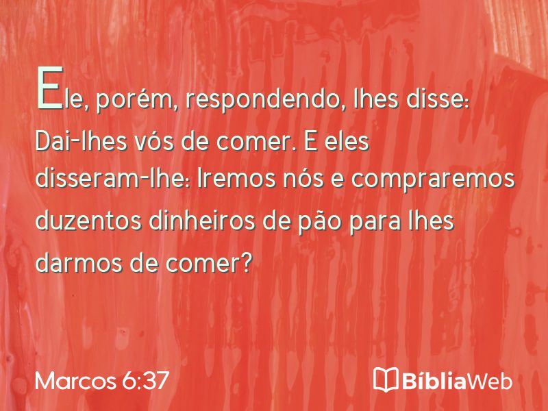 Marcos 6:37 em imagem para compartilhar