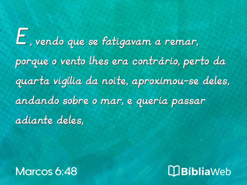 Marcos 6:48 em imagem para compartilhar