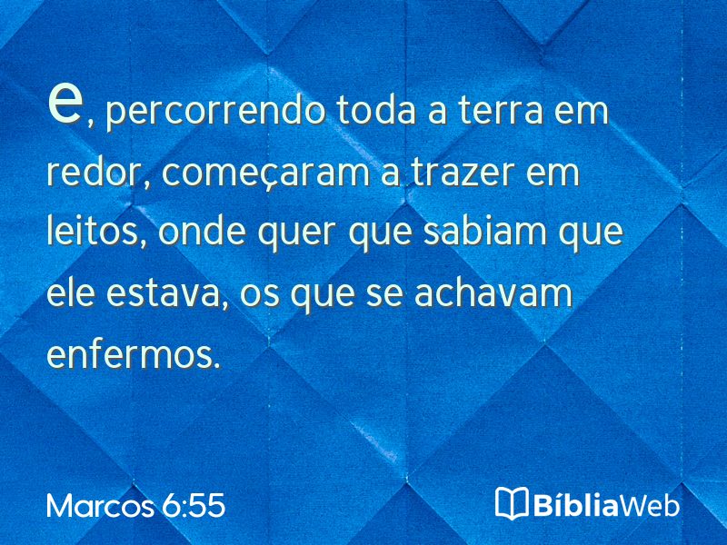 Marcos 6:55 em imagem para compartilhar