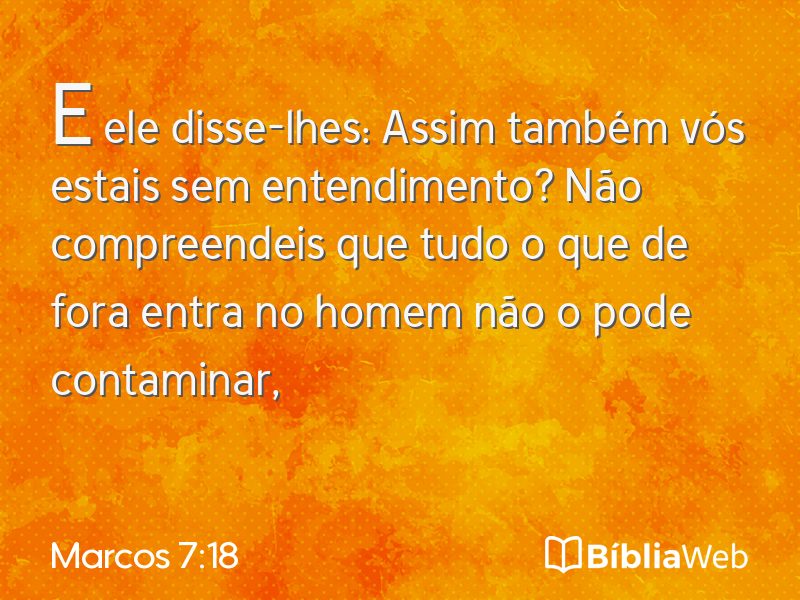Marcos 7:18 em imagem para compartilhar