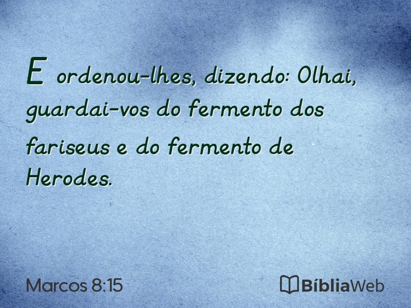 Marcos 8:15 em imagem para compartilhar
