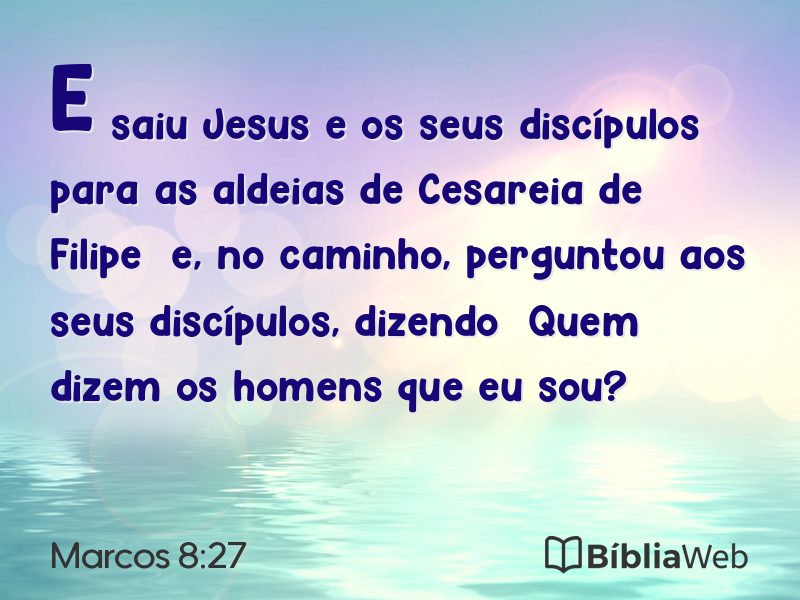 Marcos 8:27 em imagem para compartilhar