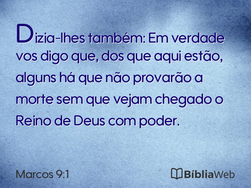 Marcos 9:1 em imagem para compartilhar
