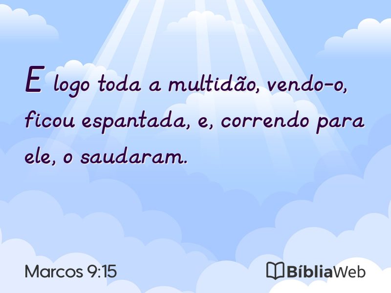 Marcos 9:15 em imagem para compartilhar
