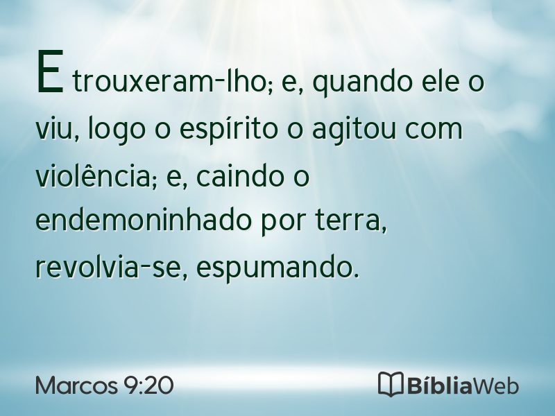 Marcos 9:20 em imagem para compartilhar