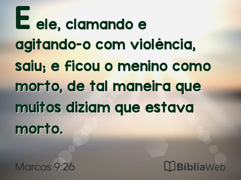 Marcos 9:26 em imagem para compartilhar