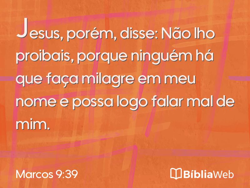 Marcos 9:39 em imagem para compartilhar