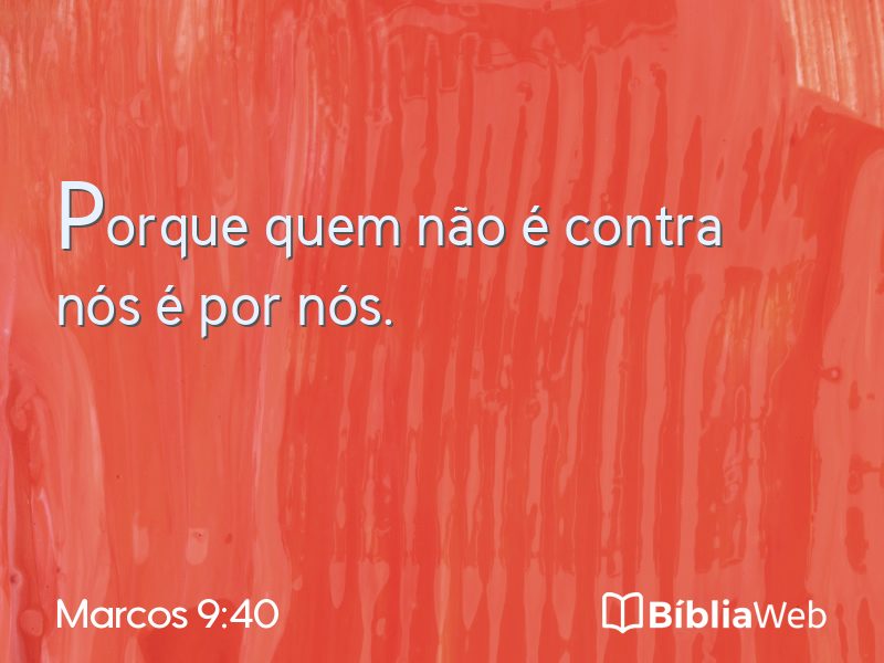 Marcos 9:40 em imagem para compartilhar