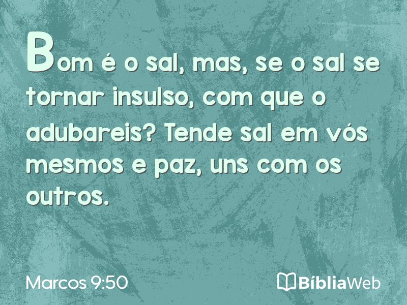 Marcos 9:50 em imagem para compartilhar