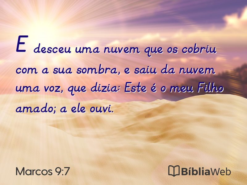 Marcos 9:7 em imagem para compartilhar