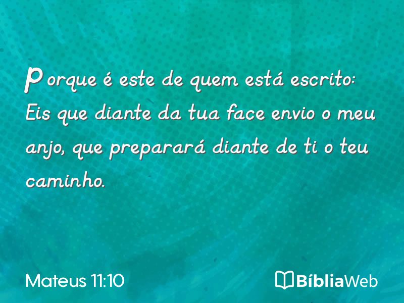 Mateus 11:10 em imagem para compartilhar