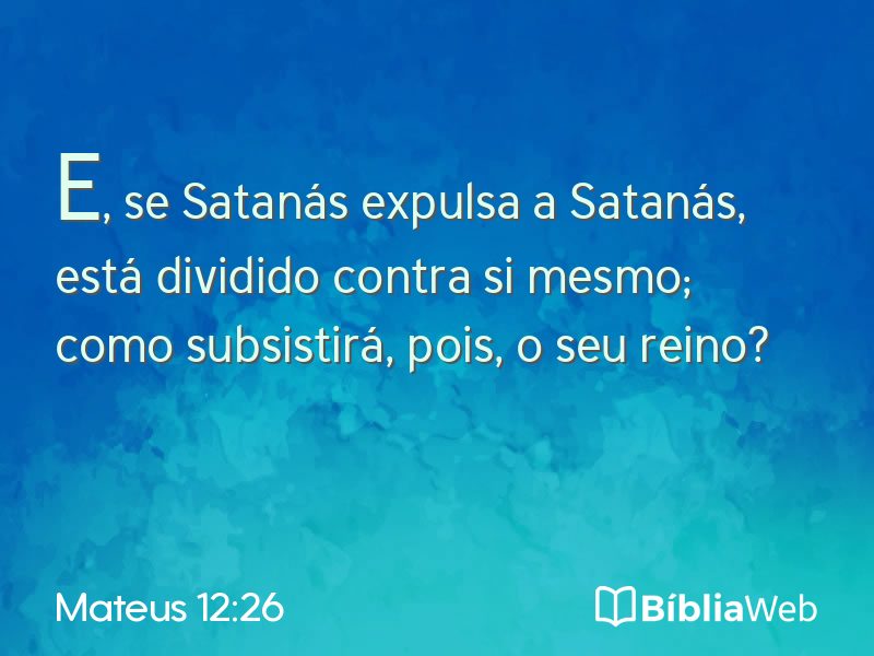 Mateus 12:26 em imagem para compartilhar