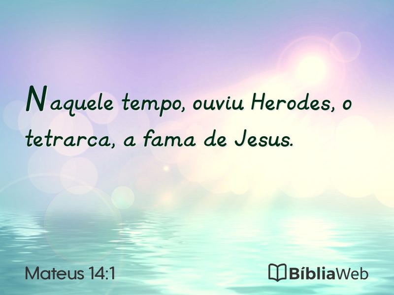 Mateus 14:1 em imagem para compartilhar