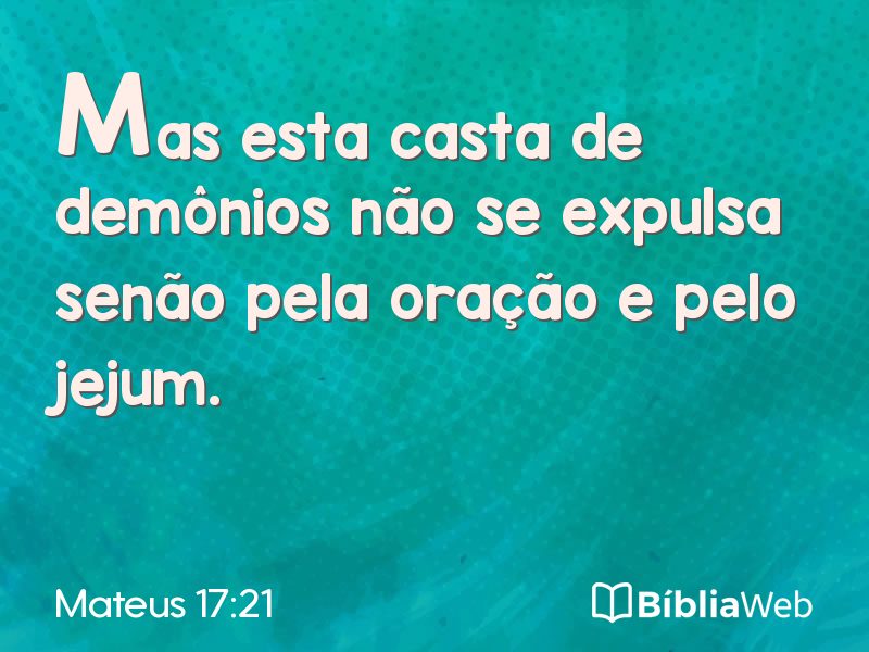 Mateus 17:21 em imagem para compartilhar
