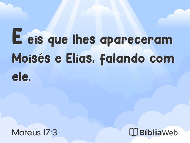Mateus 17:3 em imagem para compartilhar