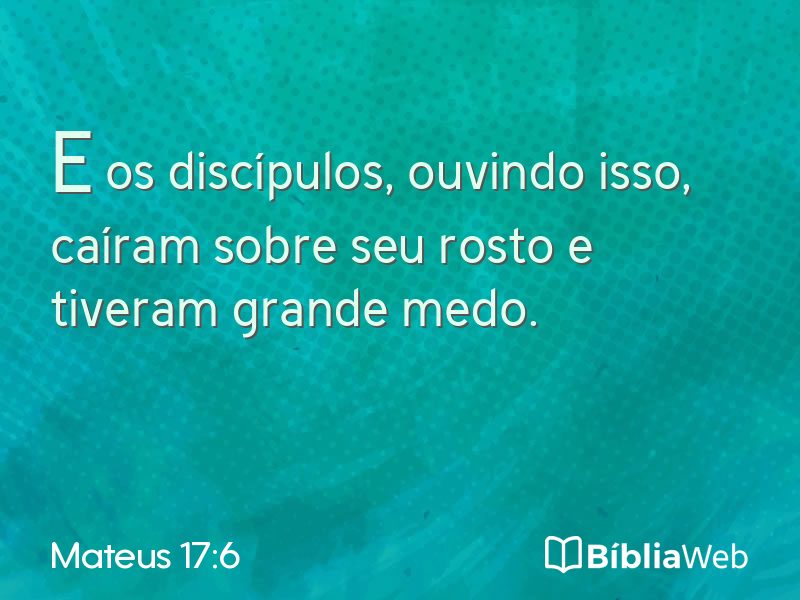 Mateus 17:6 em imagem para compartilhar