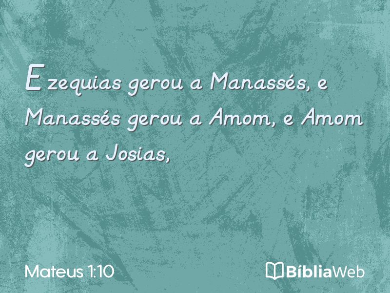 Mateus 1:10 em imagem para compartilhar