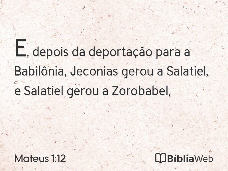 Mateus 1:12 em imagem para compartilhar