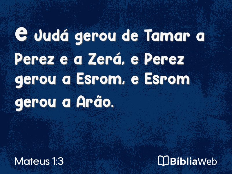 Mateus 1:3 em imagem para compartilhar