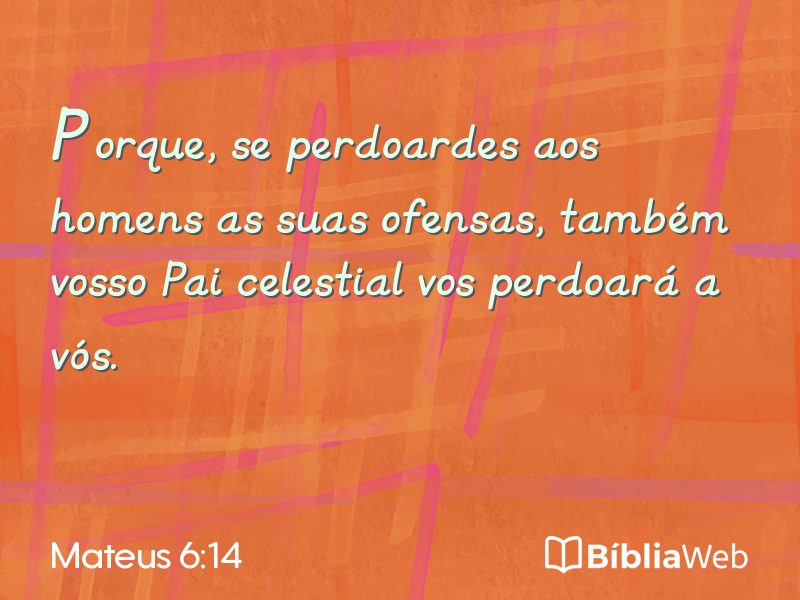 Mateus 6:14 em imagem para compartilhar