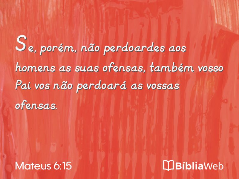 Mateus 6:15 em imagem para compartilhar