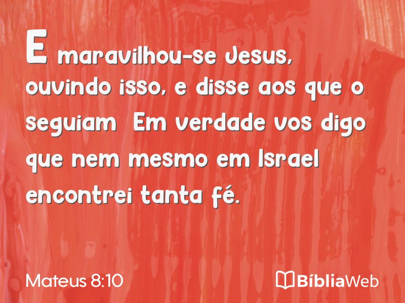 Mateus 8:10 em imagem para compartilhar