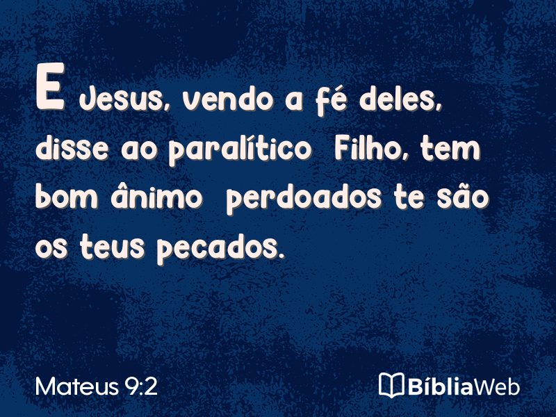 Mateus 9:2 em imagem para compartilhar