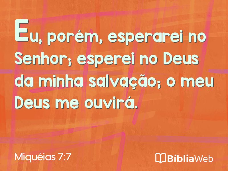 Miquéias 7:7 em imagem para compartilhar