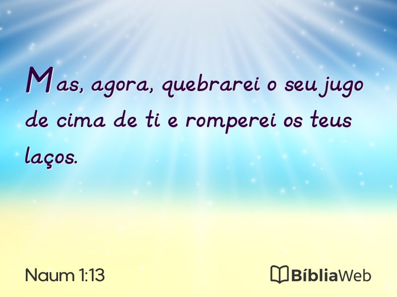 Naum 1:13 em imagem para compartilhar