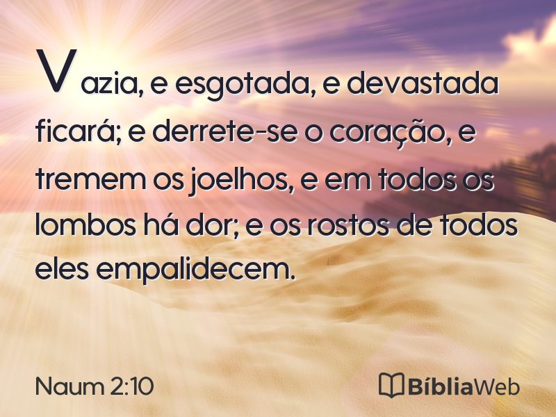 Naum 2:10 em imagem para compartilhar