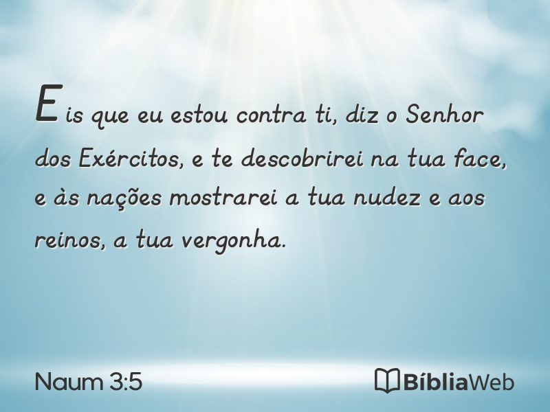 Naum 3:5 em imagem para compartilhar