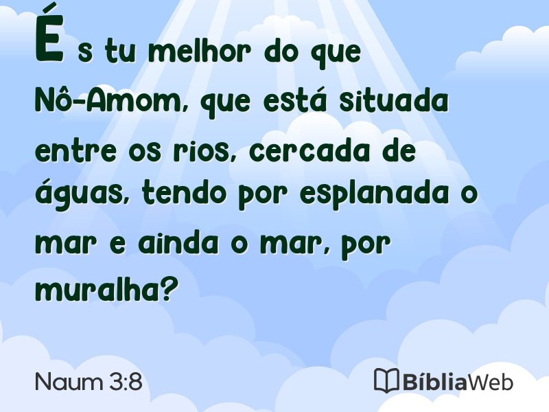 Naum 3:8 em imagem para compartilhar