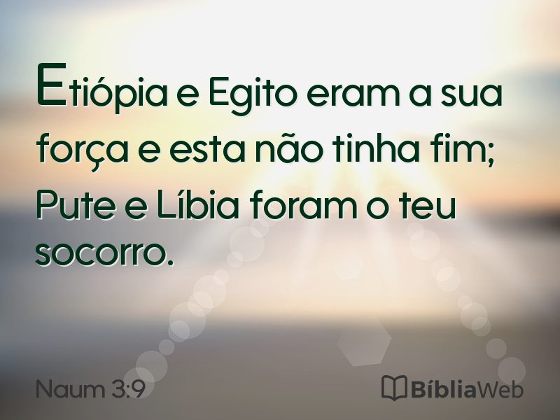 Naum 3:9 em imagem para compartilhar