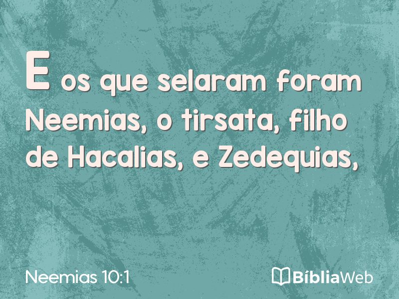 Neemias 10:1 em imagem para compartilhar