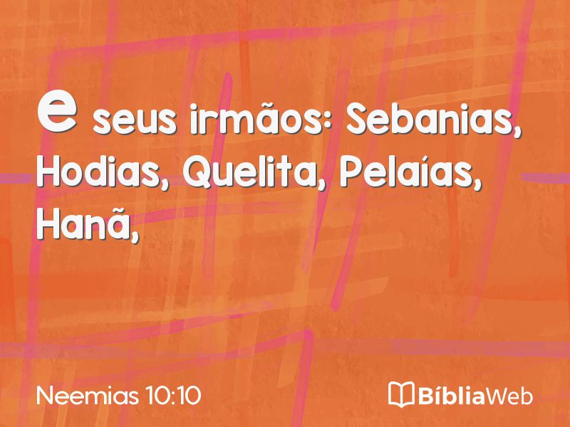 Neemias 10:10 em imagem para compartilhar