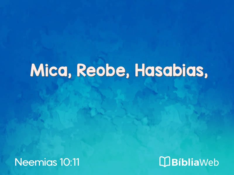 Neemias 10:11 em imagem para compartilhar